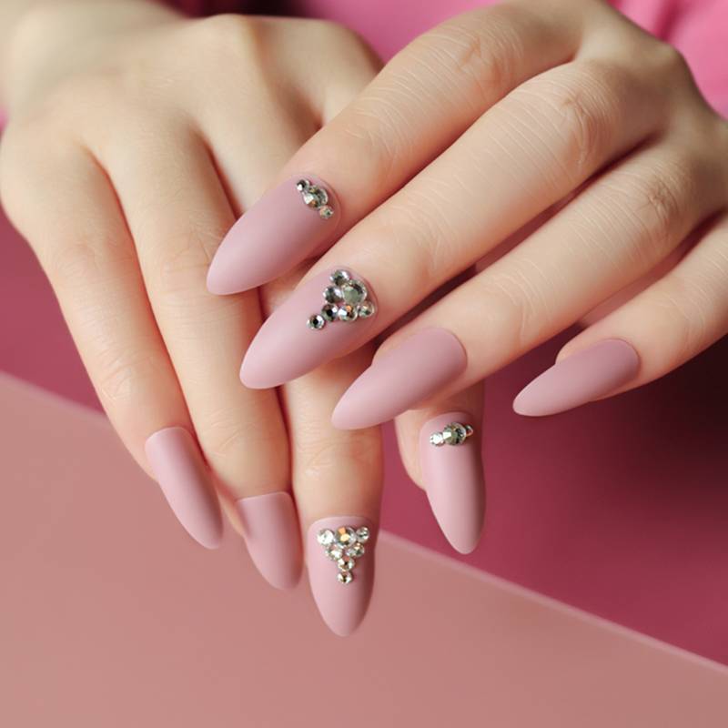 2021 New Style Long Coffin Nail Full Cover High Quality Nails